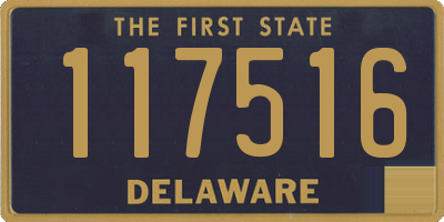 DE license plate 117516