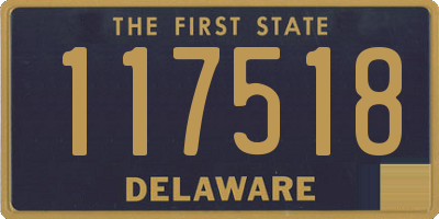 DE license plate 117518