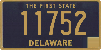 DE license plate 11752