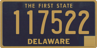 DE license plate 117522