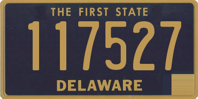 DE license plate 117527