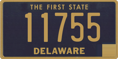 DE license plate 11755