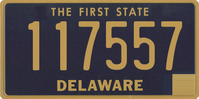 DE license plate 117557