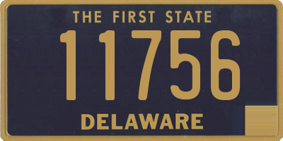 DE license plate 11756