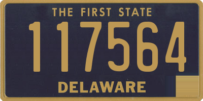 DE license plate 117564