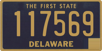 DE license plate 117569