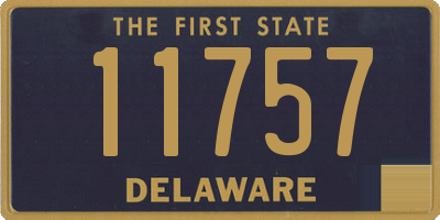 DE license plate 11757