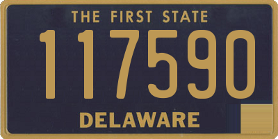 DE license plate 117590