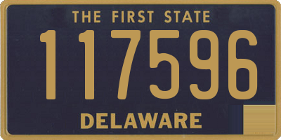 DE license plate 117596