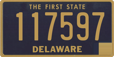 DE license plate 117597