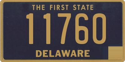 DE license plate 11760