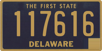 DE license plate 117616