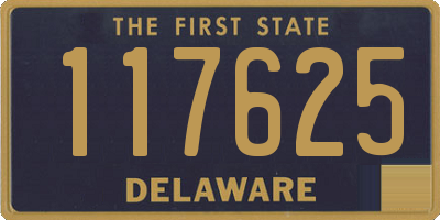 DE license plate 117625