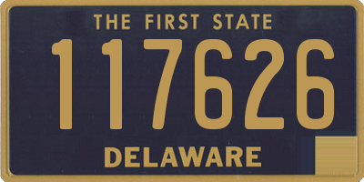 DE license plate 117626