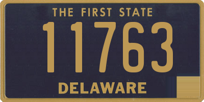 DE license plate 11763