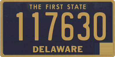 DE license plate 117630