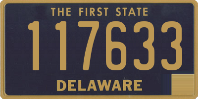 DE license plate 117633