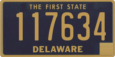 DE license plate 117634