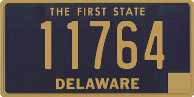 DE license plate 11764