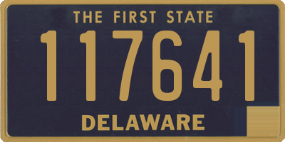 DE license plate 117641