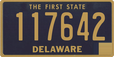 DE license plate 117642