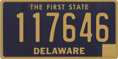 DE license plate 117646