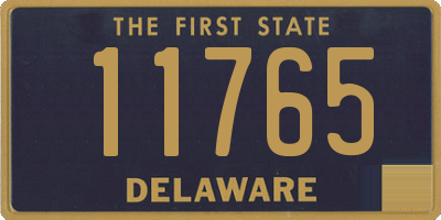 DE license plate 11765