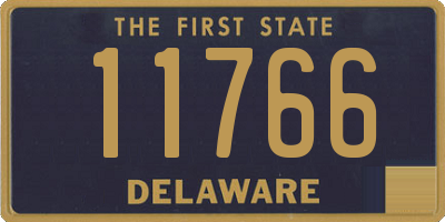 DE license plate 11766