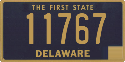 DE license plate 11767