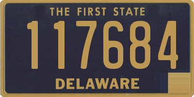 DE license plate 117684