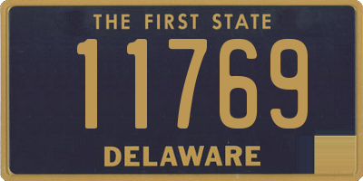 DE license plate 11769