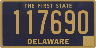 DE license plate 117690