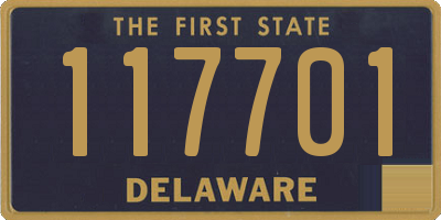 DE license plate 117701