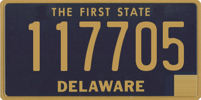 DE license plate 117705