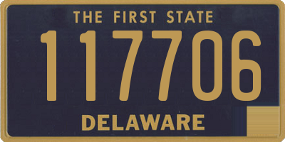 DE license plate 117706