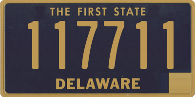 DE license plate 117711