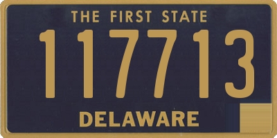 DE license plate 117713