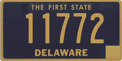 DE license plate 11772