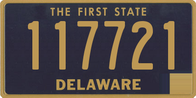 DE license plate 117721