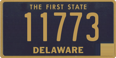 DE license plate 11773