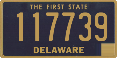 DE license plate 117739