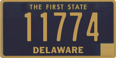 DE license plate 11774