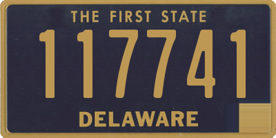 DE license plate 117741