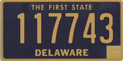 DE license plate 117743