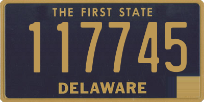 DE license plate 117745