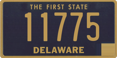 DE license plate 11775