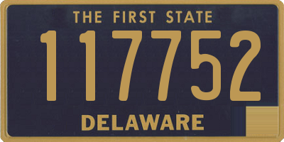 DE license plate 117752