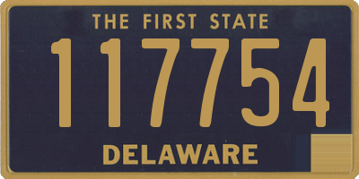 DE license plate 117754