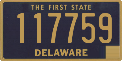 DE license plate 117759