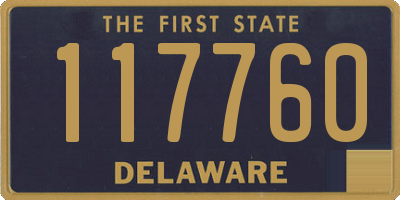 DE license plate 117760